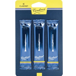 Vandoren CR1035-3V Bb Clarinet Traditional Reeds Strength #3.5; 3 Card