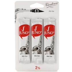 JSR6125-3
 Vandoren JSR6125/3 Alto Sax JUNO Reeds; Strength #2.5; 3 Card