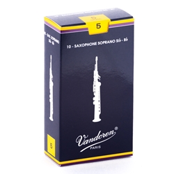 Vandoren SR205 Soprano Sax Traditional Reeds Strength #5; Box of 10