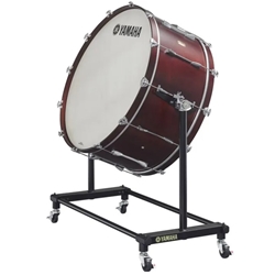 Yamaha CB7036S7 Intermediate concert bass drum; 6-ply birch-ply shell; 36" x 16"; Darkwood Stain Finish; 12 one-piece lugs; NuSkyn heads; with BS-7053 stand