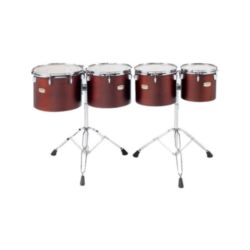 Yamaha CTS-0234 Intermediate Single Head concert toms; set of 4 (10", 12", 13", 14"); Darkwood Stain Finish; with two WS-865A stands