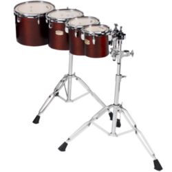Yamaha CTS-6802 Intermediate Single Head concert toms; set of 4 (6", 8", 10", 12"); Darkwood Stain Finish; with two WS-865A stands