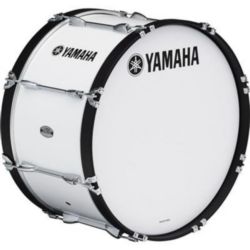 Yamaha MB-6328WR Power-Lite marching bass drum; 28" x 13"; White; with heads