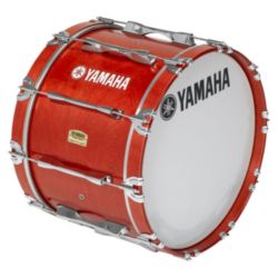 Yamaha MB-8314RR 8300 Series Field-Corps marching bass drum; 14" x 14"; Red Forest; with heads