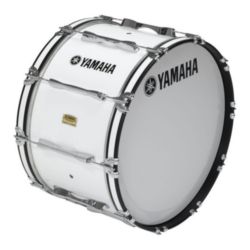 Yamaha MB-8318WR 8300 Series Field-Corps marching bass drum; 18" x 14"; White Forest; with heads