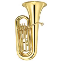 Yamaha YBB-201MSWC Marching Tuba, Silver-plated