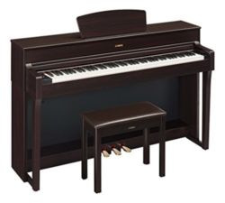 Yamaha YDP184R Dark Rosewood Arius traditional console digital piano with PA300C power adapter