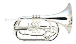 Yamaha YHR-302MS Marching French Horn, Silver-plated