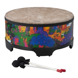 Remo KD-5816-01 **Remo Asia**, Drum, KIDS PERCUSSION®, Gathering Drum, 16" Diameter, 8" Height, Rain Forest Finish