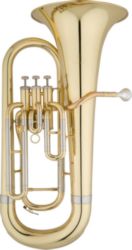 Eastman EEP321 Euphonium • Key of Bb, .571” bore, rose brass leadpipe
• 11" yellow brass, upright bell
• 3 top-action pistons
• Clear lacquer finish
• Mouthpiece and ABS molded case