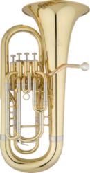Eastman EEP421 Euphonium • Key of Bb, .571” bore, rose brass leadpipe• 11" yellow brass, upright bell• 4 top-action pistons• Clear lacquer finish• Mouthpiece and case