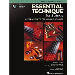 ESSENTIAL TECHNIQUE FOR STRINGS - TEACHER MANUAL BK3 WITH EEI