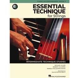 ESSENTIAL TECHNIQUE FOR STRINGS - PIANO ACCMP BK 3
