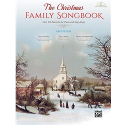 The Christmas Family Songbook - Over 100 favorites for Piano and Sing-Along, hardcover w/ DVD